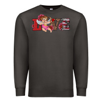 Smoke valentine's day cupid sunflowers love Premium Sweatshirt - RanaPortraitStore