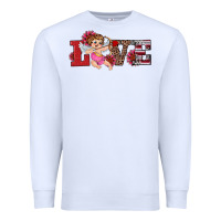 White valentine's day cupid sunflowers love Premium Sweatshirt - RanaPortraitStore