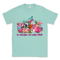 Seafoam western cancer  in october we wear pink coffee cups with ribbons Classic Tee - AdoDesignShop