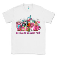 White western cancer  in october we wear pink coffee cups with ribbons Classic Tee - AdoDesignShop