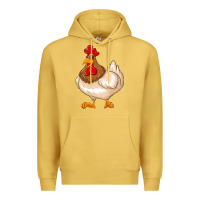 Antique Gold cute chicken Premium Hoodie - texasbilliewilder