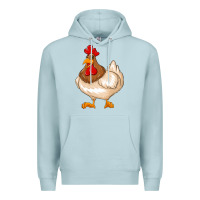 Blue Mist cute chicken Premium Hoodie - texasbilliewilder
