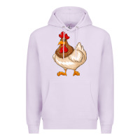 Lilac cute chicken Premium Hoodie - texasbilliewilder