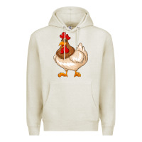 Oatmeal Heather cute chicken Premium Hoodie - texasbilliewilder