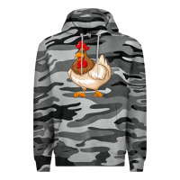 Slate Camo cute chicken Premium Hoodie - texasbilliewilder