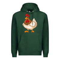 Sports Green cute chicken Premium Hoodie - texasbilliewilder
