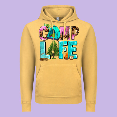 Camp Life Vintage Hoodie Designed By Adodesignshop