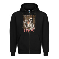 Black im trying but tired Zipper Hoodie - MaliasSmallBusiness