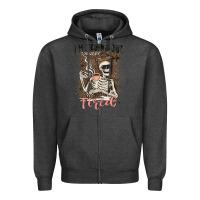Charcoal Heather im trying but tired Zipper Hoodie - MaliasSmallBusiness