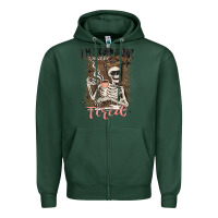 Sports Green im trying but tired Zipper Hoodie - MaliasSmallBusiness