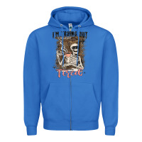 True Royal im trying but tired Zipper Hoodie - MaliasSmallBusiness