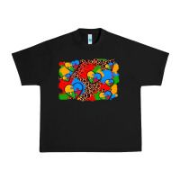 Black autism heart background Urban Heavy Tee - AdoDesignShop