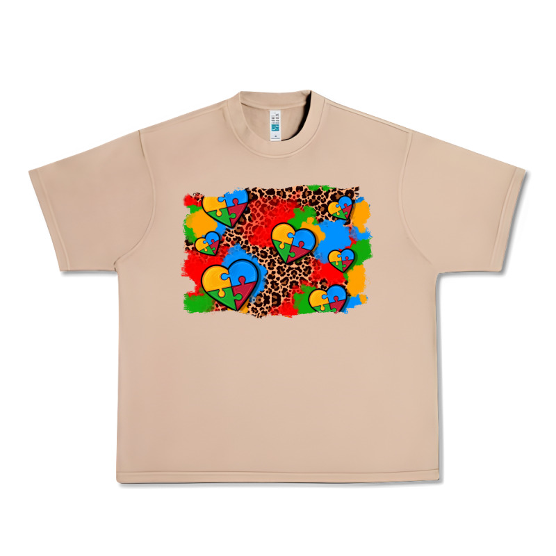 Autism Heart Background Urban Heavy Tee by AdoDesignShop | Teevron