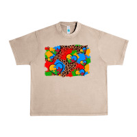 French Oak autism heart background Urban Heavy Tee - AdoDesignShop