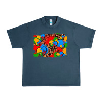 Midnight Navy autism heart background Urban Heavy Tee - AdoDesignShop