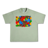 Oil Green autism heart background Urban Heavy Tee - AdoDesignShop