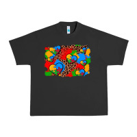 Pigment Black autism heart background Urban Heavy Tee - AdoDesignShop