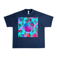 Navy sea shell Urban Heavy Tee - BundleAndBundleShop