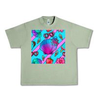 Oil Green sea shell Urban Heavy Tee - BundleAndBundleShop