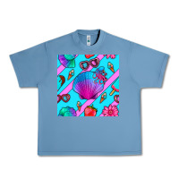 Pebble Blue sea shell Urban Heavy Tee - BundleAndBundleShop