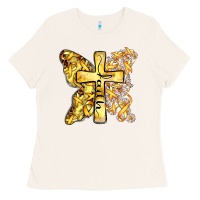 Bone faith child cancer cross Ladies Tee - Zillion Design Studio