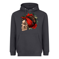 Smoke bandana and roses skull Heavyweight Hoodie - Jasminsmagicworld