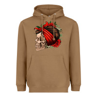Toasted Coconut bandana and roses skull Heavyweight Hoodie - Jasminsmagicworld