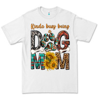 White kinda busy being a dog mom Premium Tee - texasbilliewilder