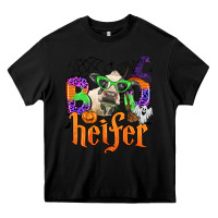Black boo heifer Heavy Core Tee - Zillion Design Studio