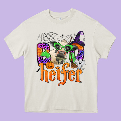 Boo Heifer Heavy Core Tee Designed By Zillion Design Studio