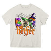 Cream boo heifer Heavy Core Tee - Zillion Design Studio