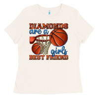 Bone diamonds are a girls best friend basketball Ladies Tee - texasbilliewilder