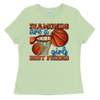 Matcha diamonds are a girls best friend basketball Ladies Tee - texasbilliewilder
