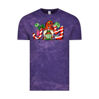 Cloud Purple joy with gnomes and christmas cookie and candies Vintage Tee - AdoDesignShop