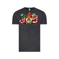 Vintage Black joy with gnomes and christmas cookie and candies Vintage Tee - AdoDesignShop