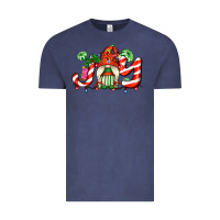 Vintage Denim joy with gnomes and christmas cookie and candies Vintage Tee - AdoDesignShop
