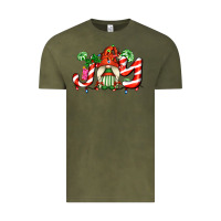 Vintage Olive joy with gnomes and christmas cookie and candies Vintage Tee - AdoDesignShop