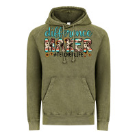 Vintage Olive difference maker Vintage Hoodie - JahusDesignShop