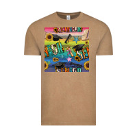 Vintage Coffee graduation seamless pattern Vintage Tee - BundleAndBundleShop