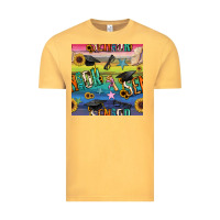 Vintage Mustard graduation seamless pattern Vintage Tee - BundleAndBundleShop
