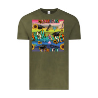 Vintage Olive graduation seamless pattern Vintage Tee - BundleAndBundleShop