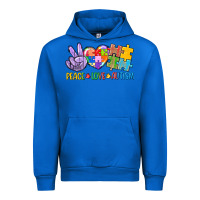 Cobalt Peace love Autism Urban Hoodie - CowGirlArtShop