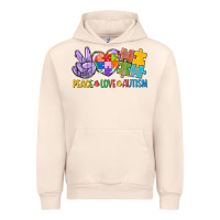 Sandshell Peace love Autism Urban Hoodie - CowGirlArtShop