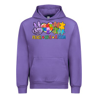 Tulip Peace love Autism Urban Hoodie - CowGirlArtShop