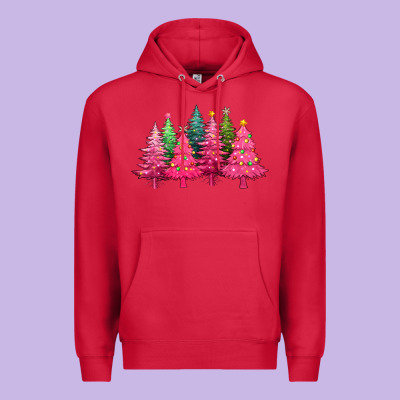 Christmas Tress With Lights Premium Hoodie Designed By Texasbilliewilder