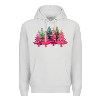 Dove Grey christmas tress with lights Premium Hoodie - texasbilliewilder