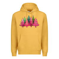 Mustard christmas tress with lights Premium Hoodie - texasbilliewilder