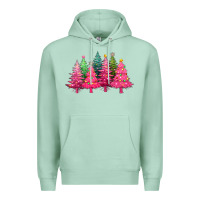 Seafoam christmas tress with lights Premium Hoodie - texasbilliewilder