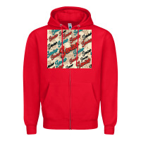 Red senior Zipper Hoodie - NancyCooperArtShop