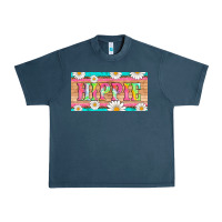 Midnight Navy hippie and daisys license plate template Urban Heavy Tee - Artiststas